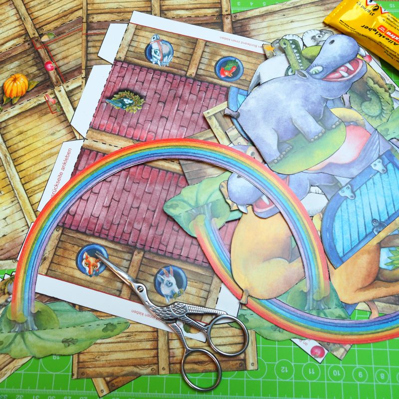 Bastelanleitung Arche Noah - Bastelbogen