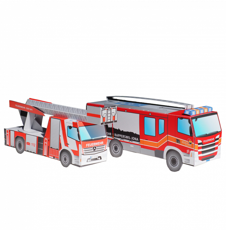 Feuerwehr Bastelbogen Sonderanfertigung