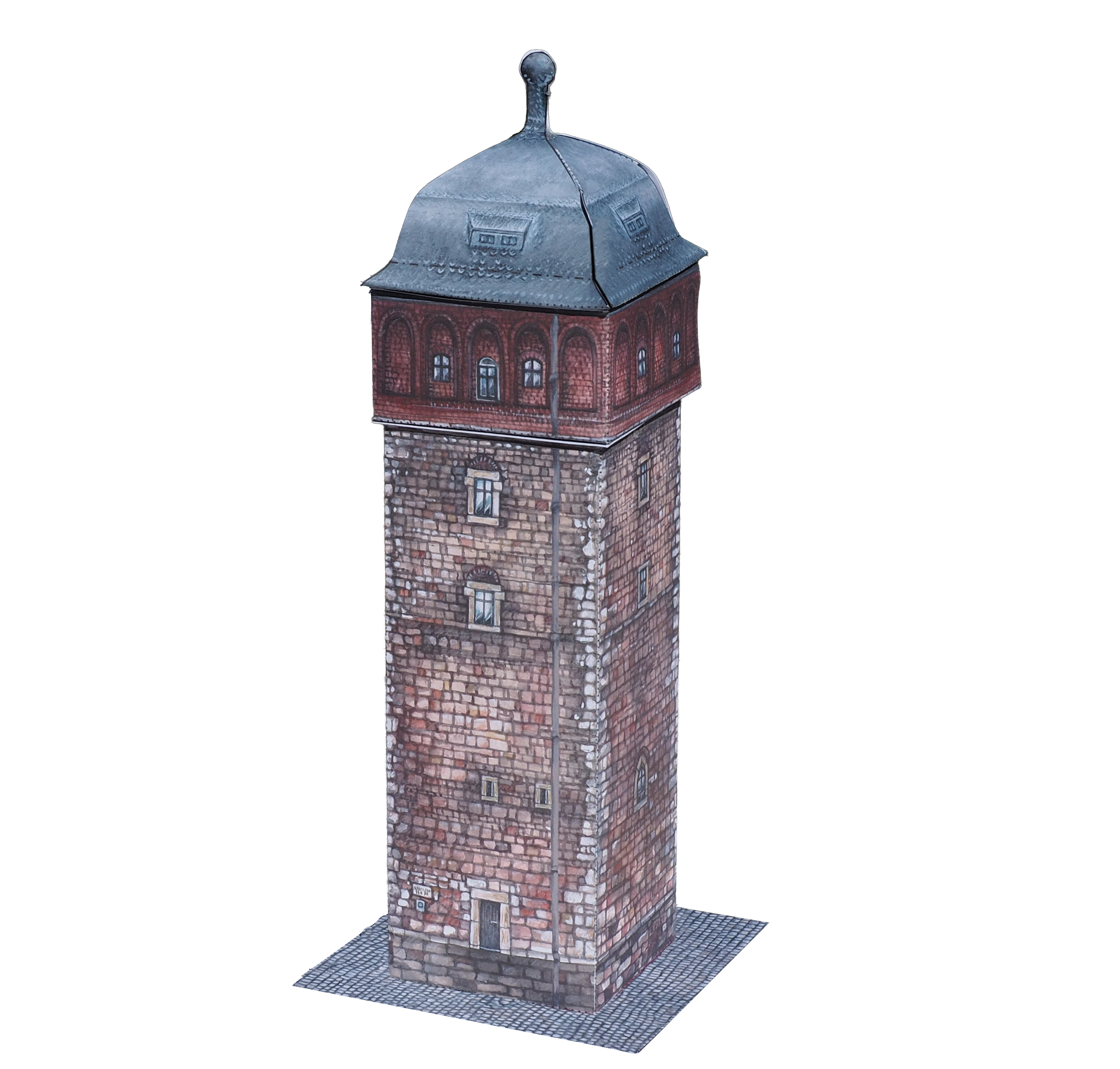 RoterTurm Chemnitz Bastelbogen zum Ausschneiden Sonderanfertigung